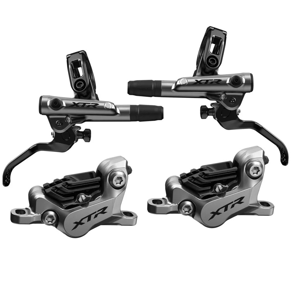 Par de pastilhas de travão de metal ventiladas SHIMANO XTR M9120 4 Piston J-KIT