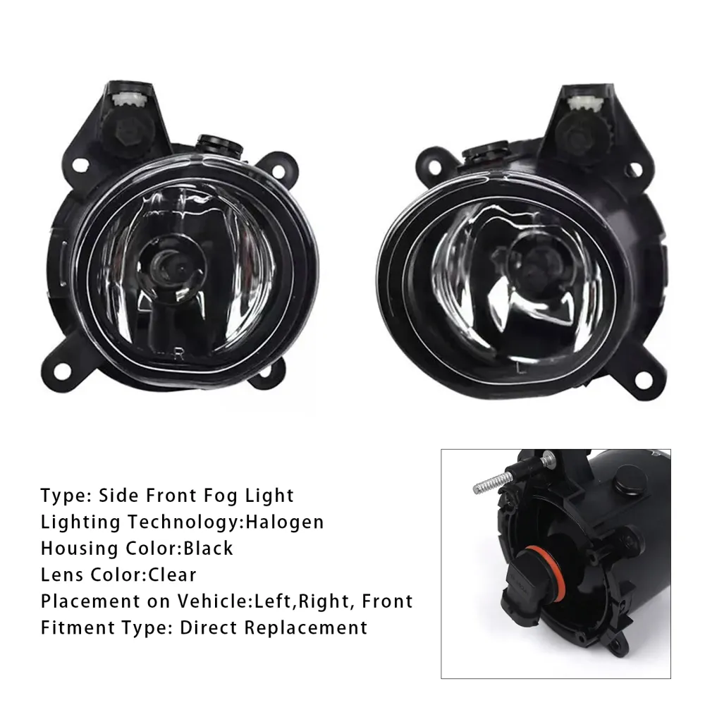 Par de pára -choques dianteiro de nevoeiro para Mini Cooper One R50 R52 R53 63176925050