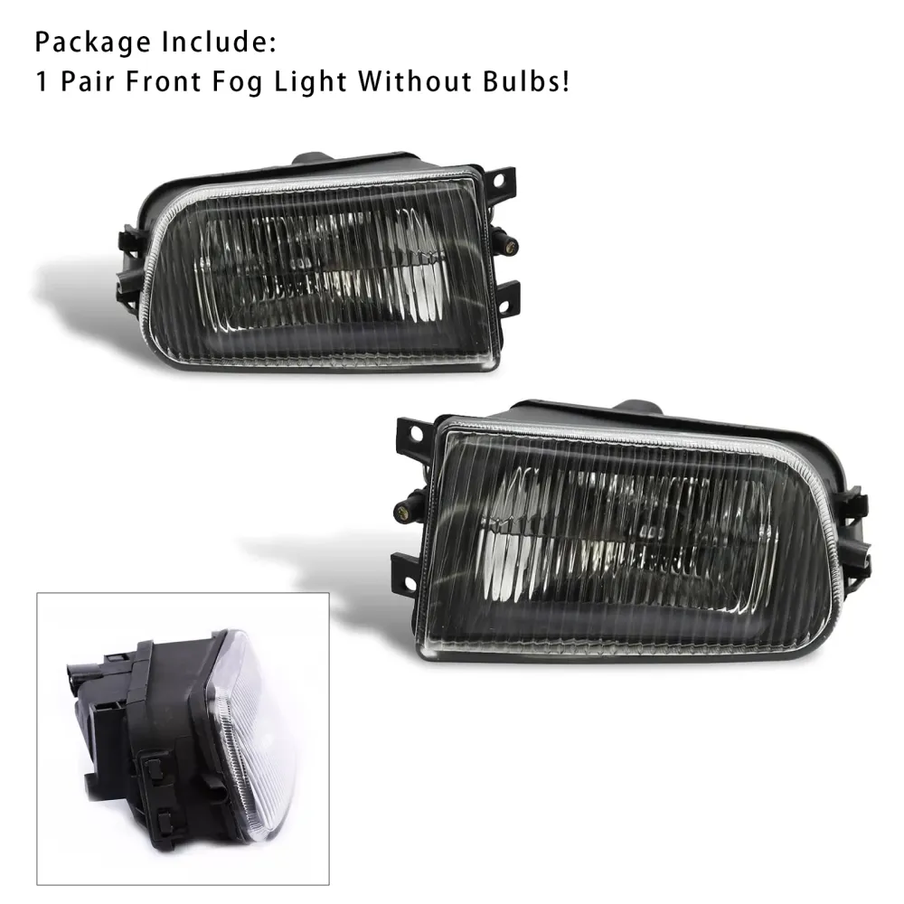 Par de pára-choques dianteiro de névoa de névoa sem lâmpadas para BMW E39 5-Série 1995-1998