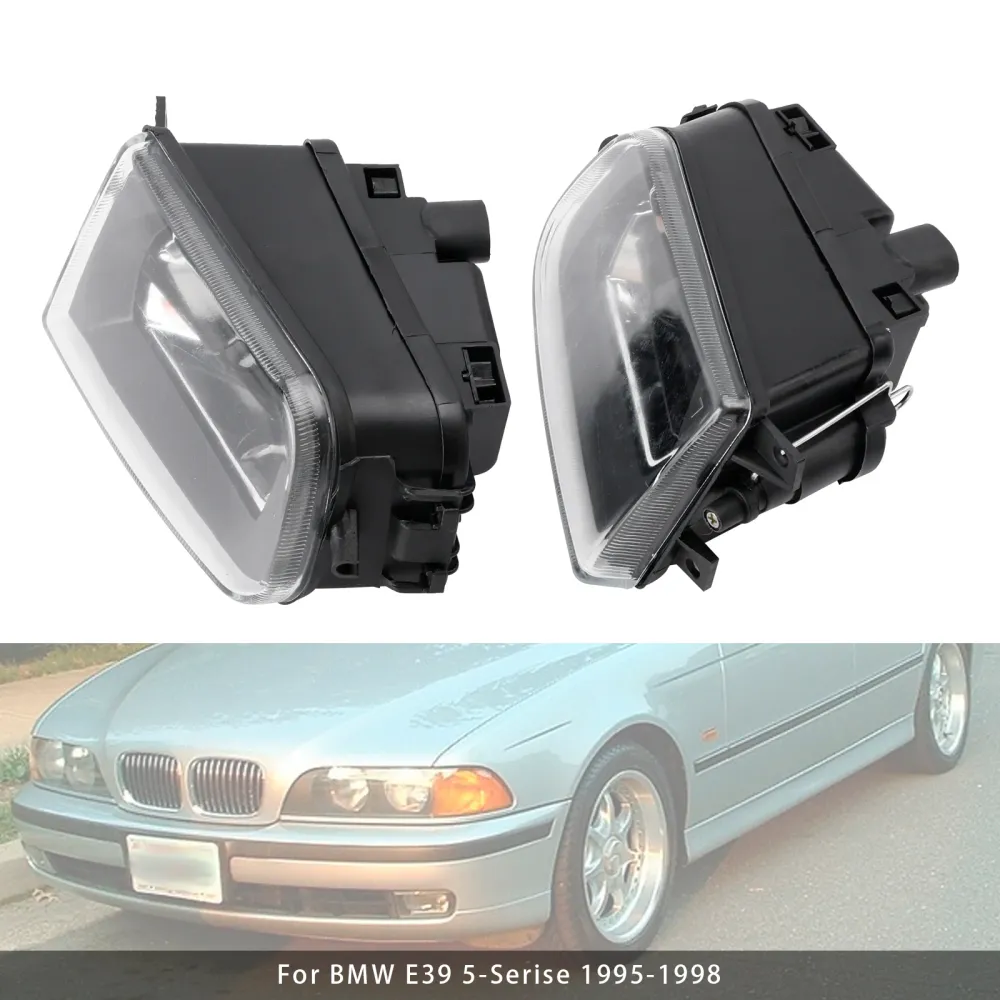 Par de pára-choques da lâmpada de névoa dianteira da lâmpada de lâmpada de luz para BMW E39 5-Series 1995-1998