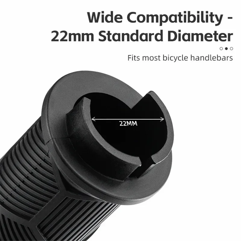 Par de punhos para bicicleta com tampas refletoras - Vermelho