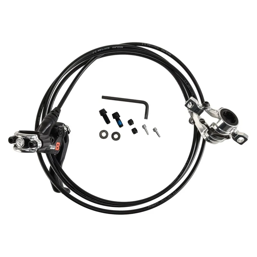Par de travões MAGURA MT8 PRO Discless Preto/Prata