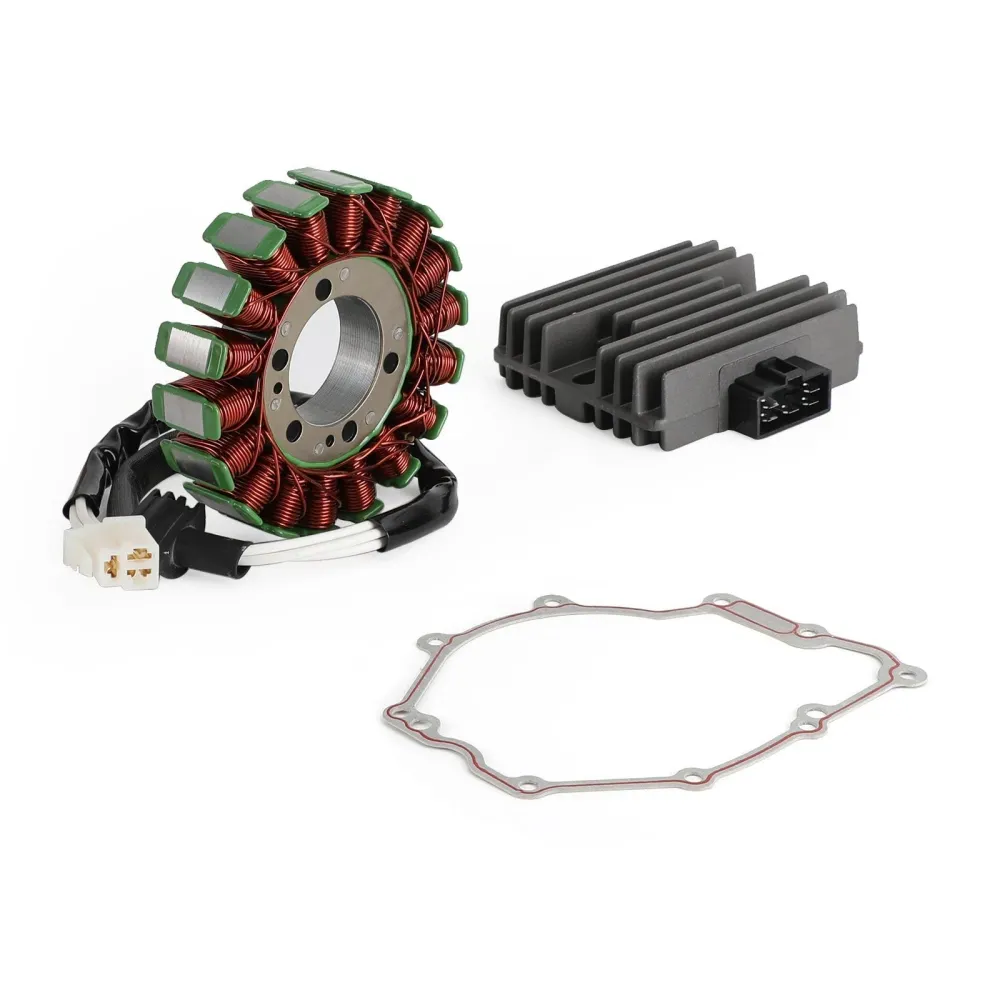Para Yamaha YZF R6 YZF-R6 R6S 2003-2005 MAGNETO STATOR+RETIFICADOR DE TENSÃO+GASKET FedEx Express genérico