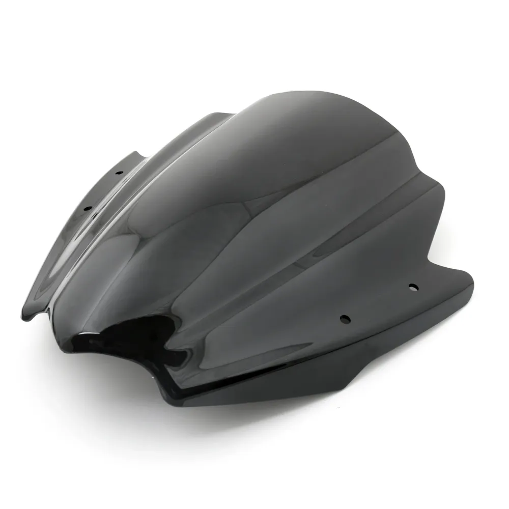 Para-brisa universal preto para motocicleta Harley 7/8" & 1" Suporte para guidão
