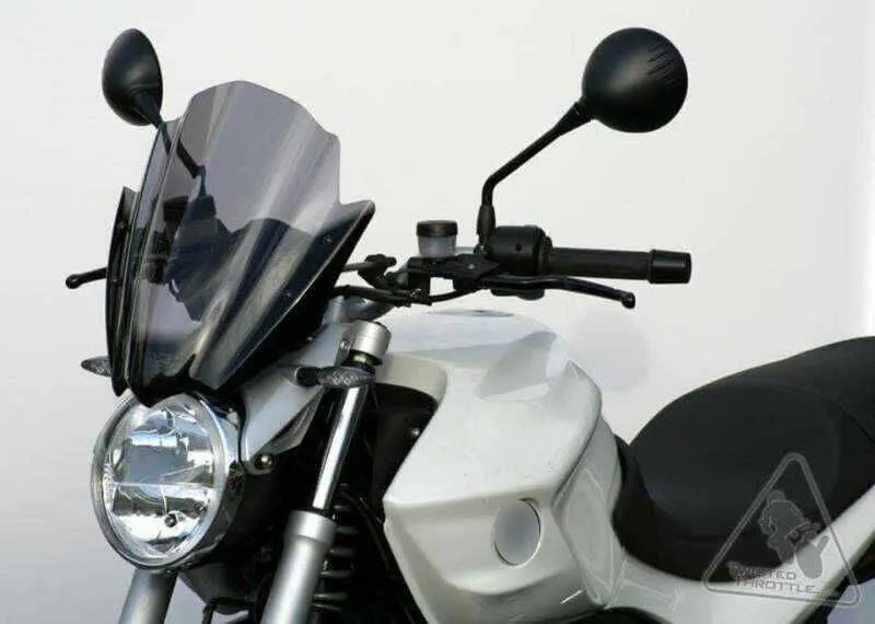 Para-brisa universal preto para motocicleta Harley 7/8" & 1" Suporte para guidão