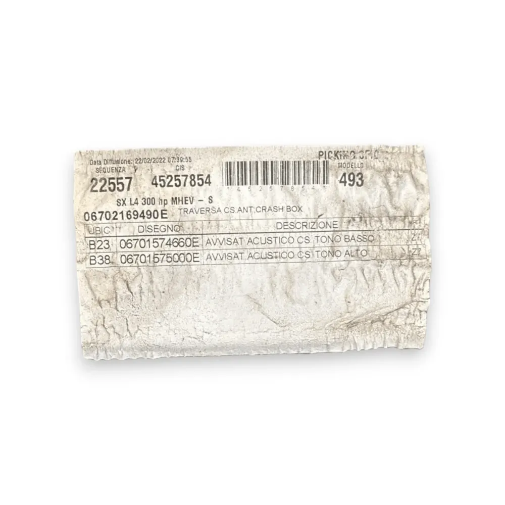 Parachoque dianteiro travessa maserati grecale cod:06701574660e (2022-)