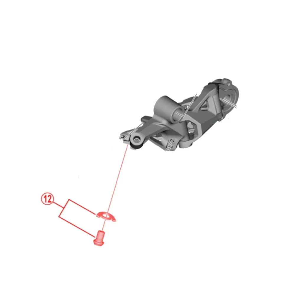 Parafuso e espaçador de cabo para desviador traseiro SHIMANO XT RD-M8100 12V