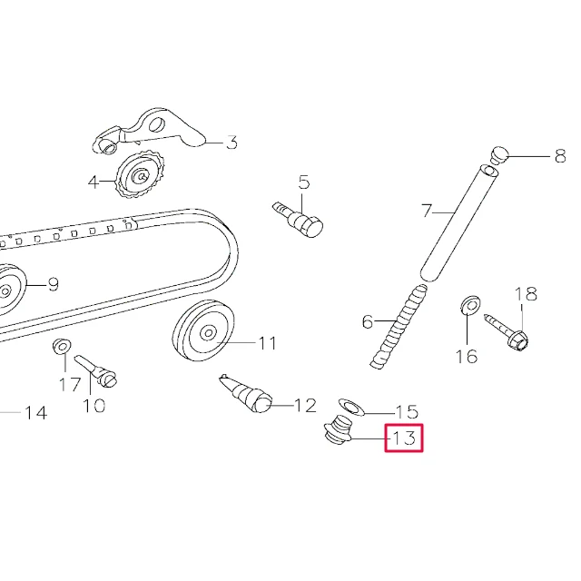 Parafuso tampão tensor corrente distribuição Pitbike motor 150-3/E 150-5 YX