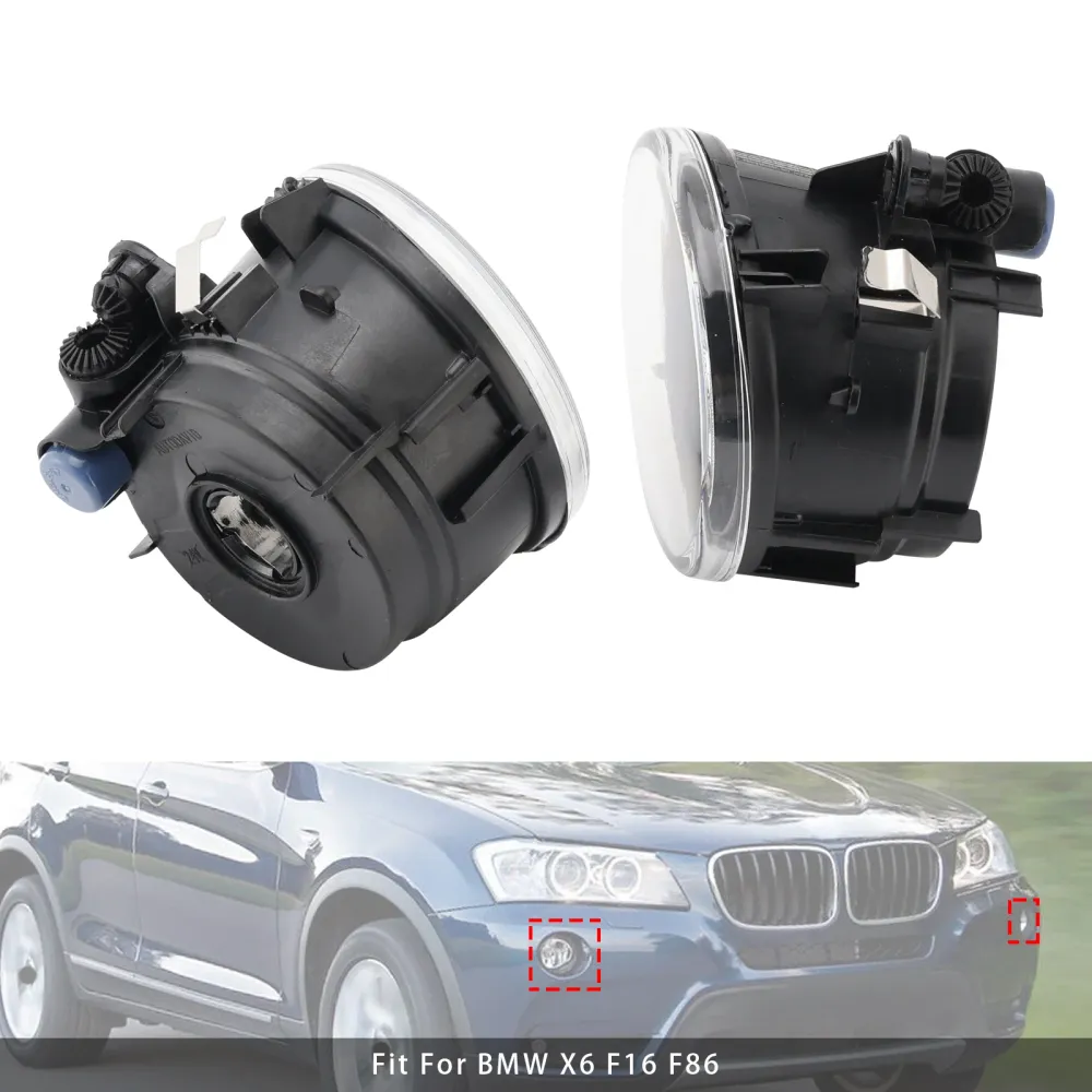 Param lâmpadas de luz de nevoeiro dianteiro sem lâmpadas para BMW x3 x4 x5 x6 63177238787