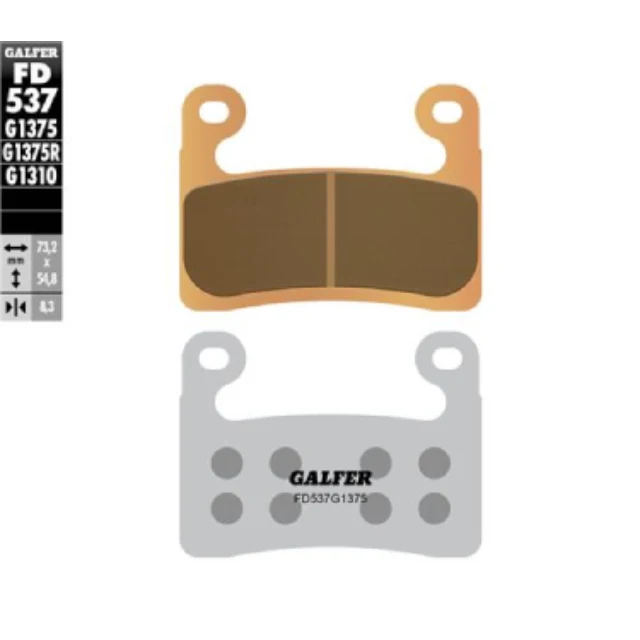 Pastilhas de travão dianteiras BMW R 1250 GS / RT >2019 Galfer - sinterizadas