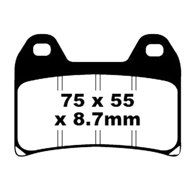 Pastilhas de travão dianteiras KTM Adventure 790 19-20 EBC HH - sinterizadas