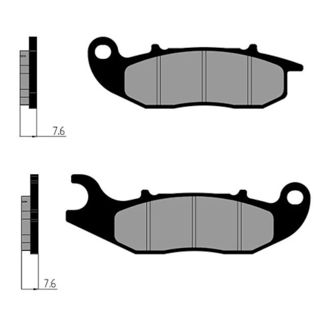 Pastilhas de travão dianteiras Rieju Tango / Honda CRF 250 Race Polini - orgânicas