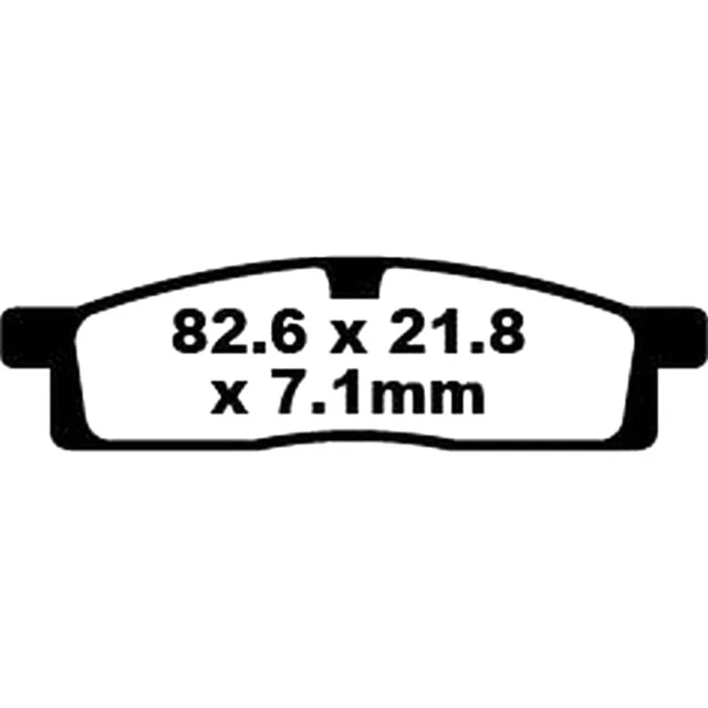 Pastilhas de travão dianteiras Yamaha YZ 65/85 EBC TT - carbono