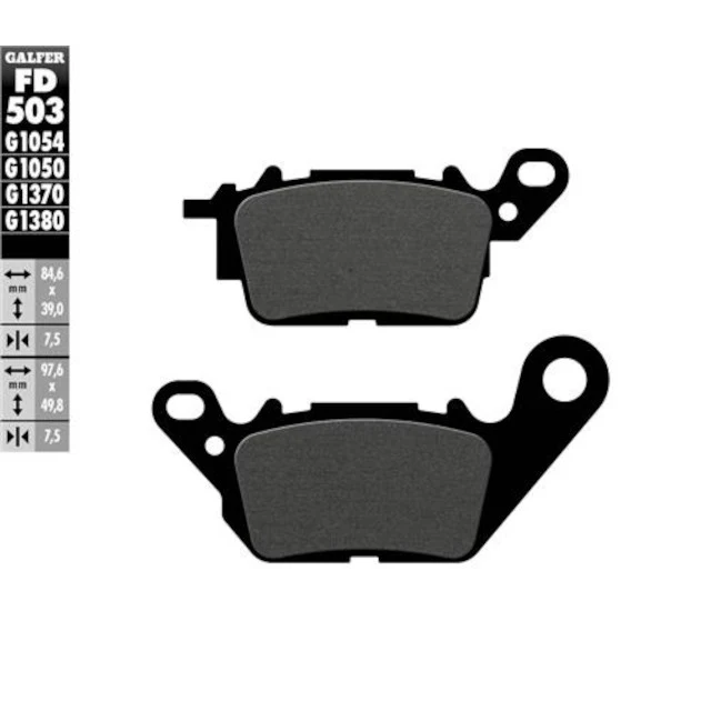 Pastilhas de travão dianteiras Yamaha N-Max 125/150 >2015 Galfer - semi-metálicas