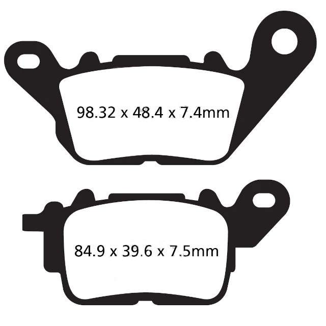 Pastilhas de travão dianteiras Yamaha N-Max 125/150 15-23 EBC HH - sinterizadas