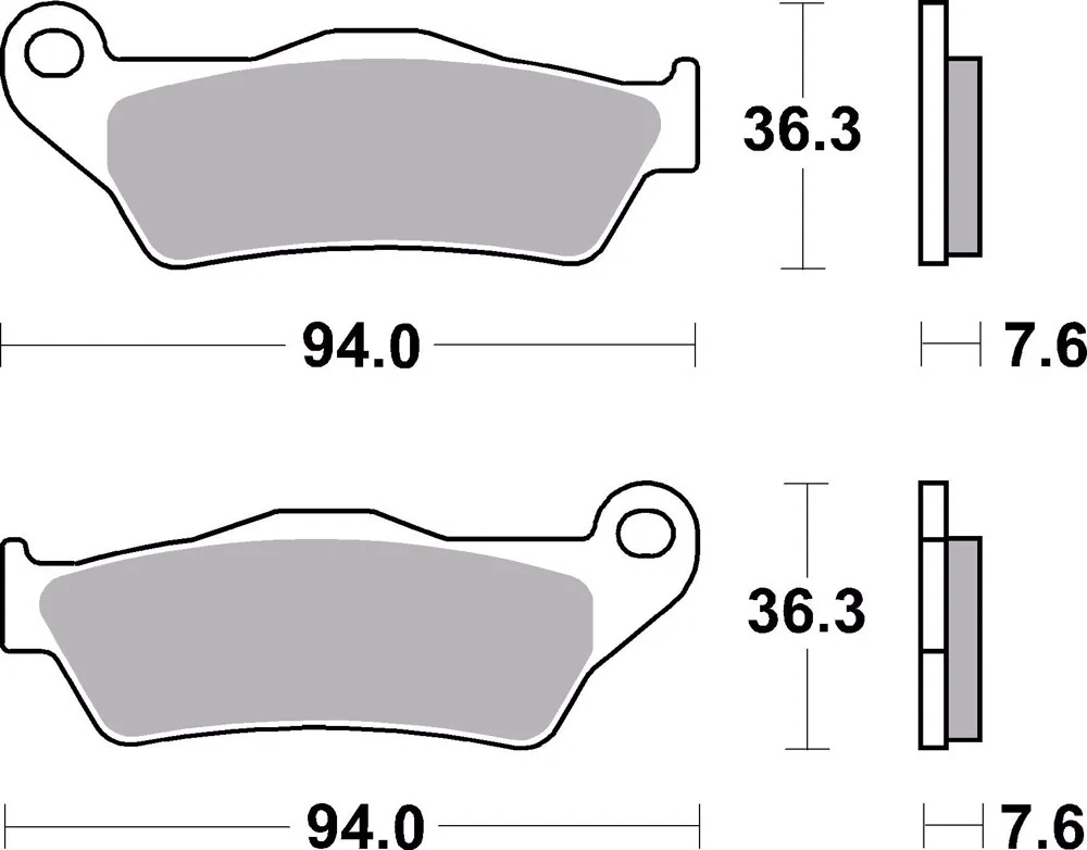 PASTILHAS DE TRAVÃO FRENTE BREMBO SINTERIZADAS 07BB04SD