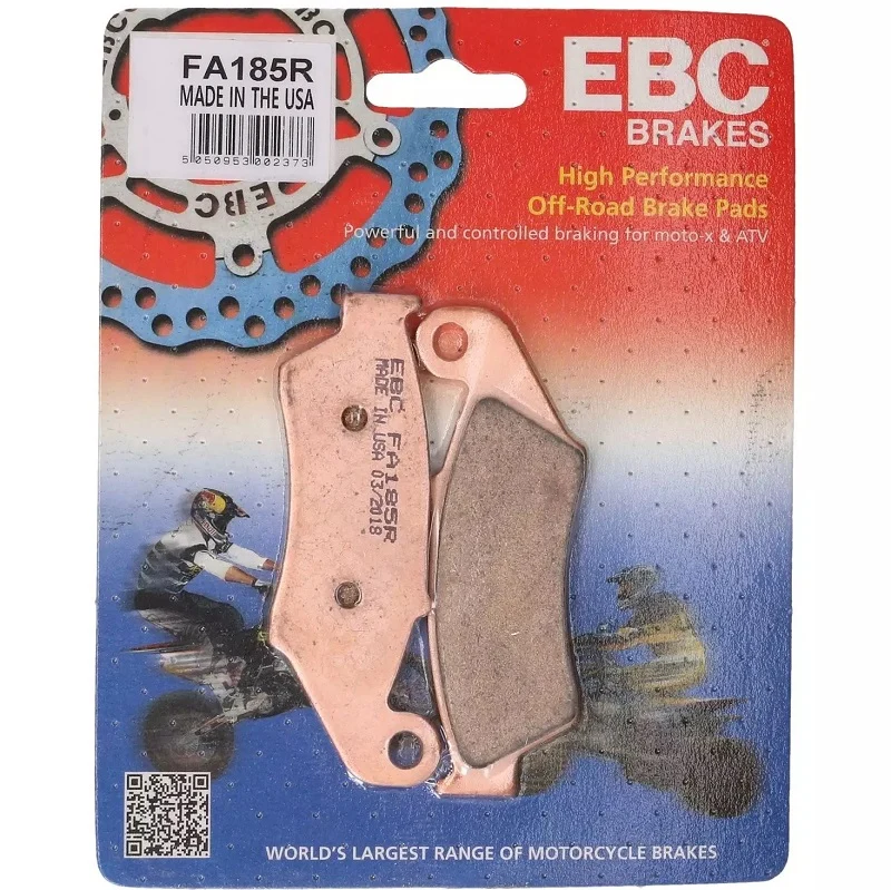 Pastilhas Travão Frente EBC FA185R HONDA CRF 125F 14-25, CRF 230F 03-20