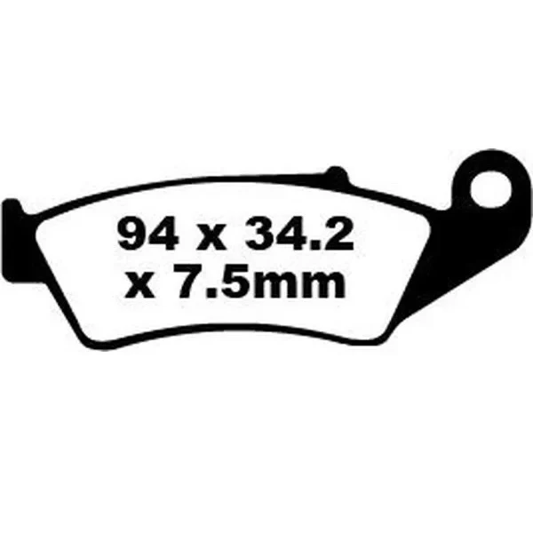 Pastilhas Travão Frente EBC FA185R SUZUKI DR 350 97-99, DRZ 400 00-24