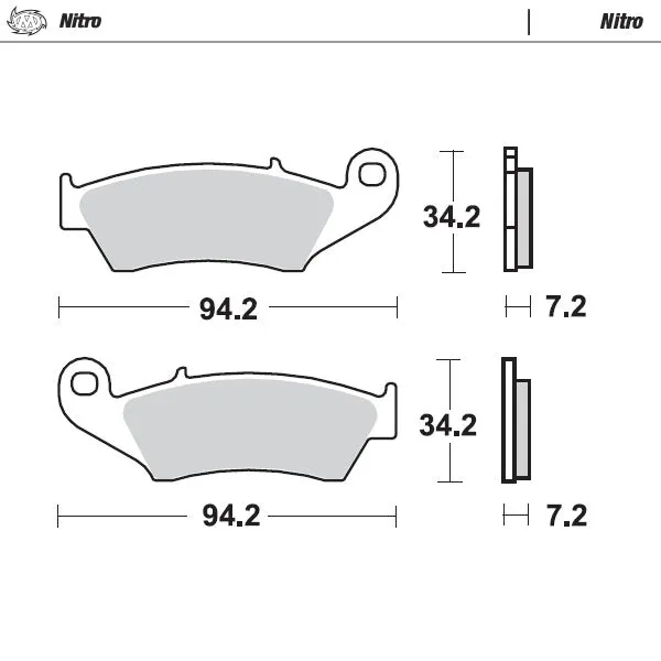 Pastilhas Travão Frente MOTO-MASTER OFFROAD NITRO KAWASAKI KX 250F 04-24, KX 250X 21-24, KX 450F 06-23, KX 450X 21-23