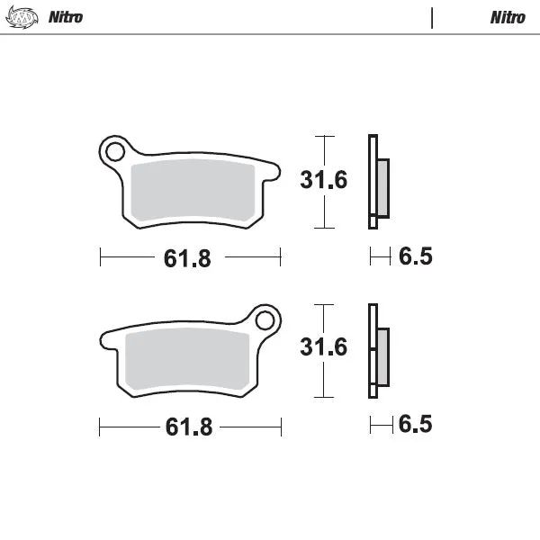 Pastilhas Travão Frente MOTO-MASTER OFFROAD NITRO KTM SX 65 02-22, SX 85 04-11