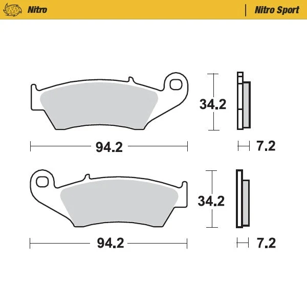 Pastilhas Travão Frente MOTO-MASTER OFFROAD NITRO SPORT GAS GAS EC 00-20, RIEJU MR 250/300 20-26