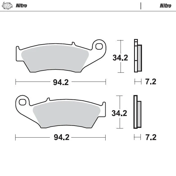 Pastilhas Travão Frente MOTO-MASTER OFFROAD NITRO KOVE 800 X 23-24, 800 X RALLY 24-26