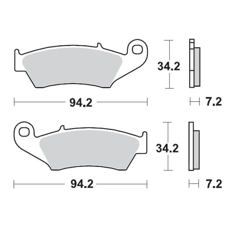 Pastilhas Travão Frente MOTO-MASTER OFFROAD SINTERPRO RACING KAWASAKI KX 250F 04-23, KX 250X 21-23, KX 450F 06-23, KX 450X...