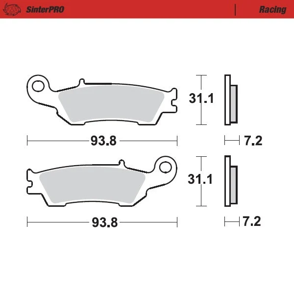 Pastilhas Travão Frente MOTO-MASTER OFFROAD SINTERPRO RACING FANTIC XE 125 21-22, XX 125 21, XEF 250 21-22