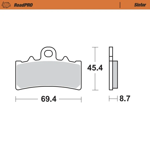 Pastilhas Travão Frente MOTO-MASTER ROADPRO SINTER BMW G 310 GS 16-25