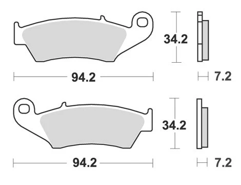 Pastilhas de Travão da Frente Originais NISSIN GAS GAS EC 00-20, RIEJU MR 250/300 20-26