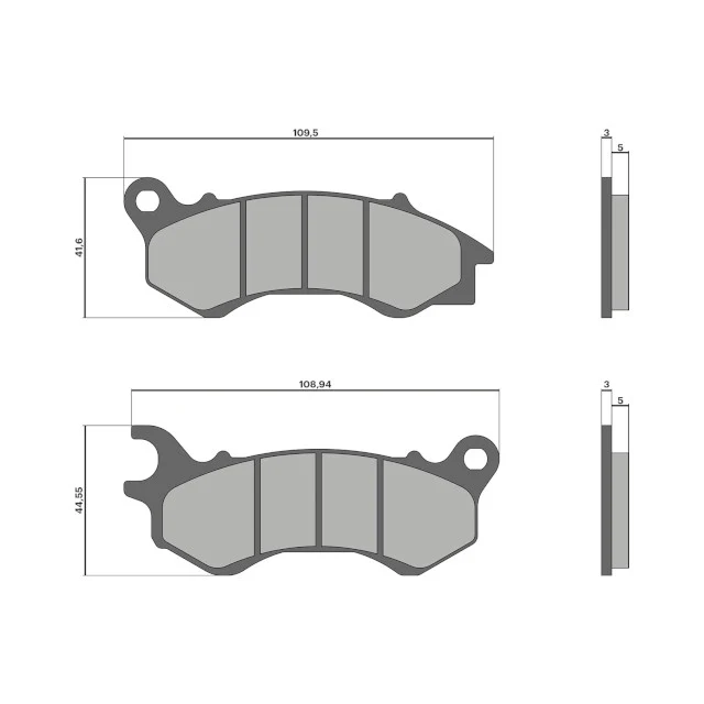 Pastilhas de travão Honda PCX 12-17 Malossi