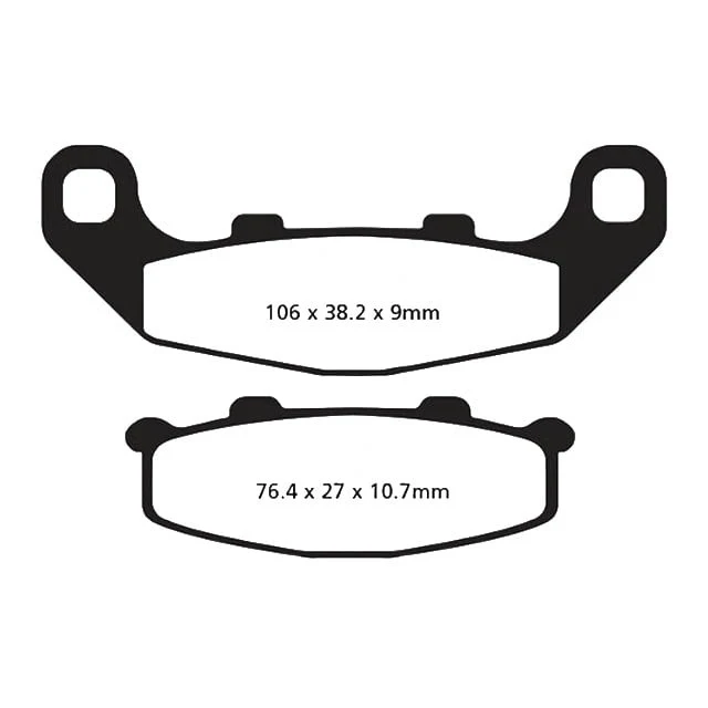 Pastilhas de travão Kawasaki GPZ 500 94-03 / Suzuki RGV 250 91-93 EBC - orgânicas