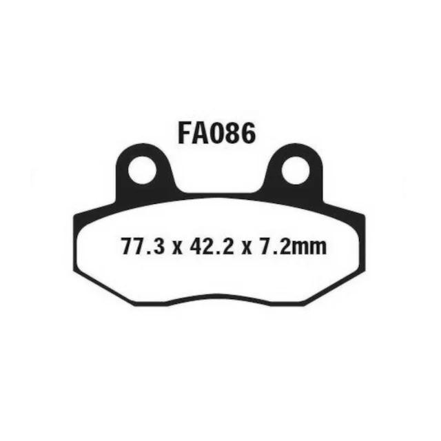 Pastilhas de travão Peugeot Speedfight 3/4 EBC - orgânicas