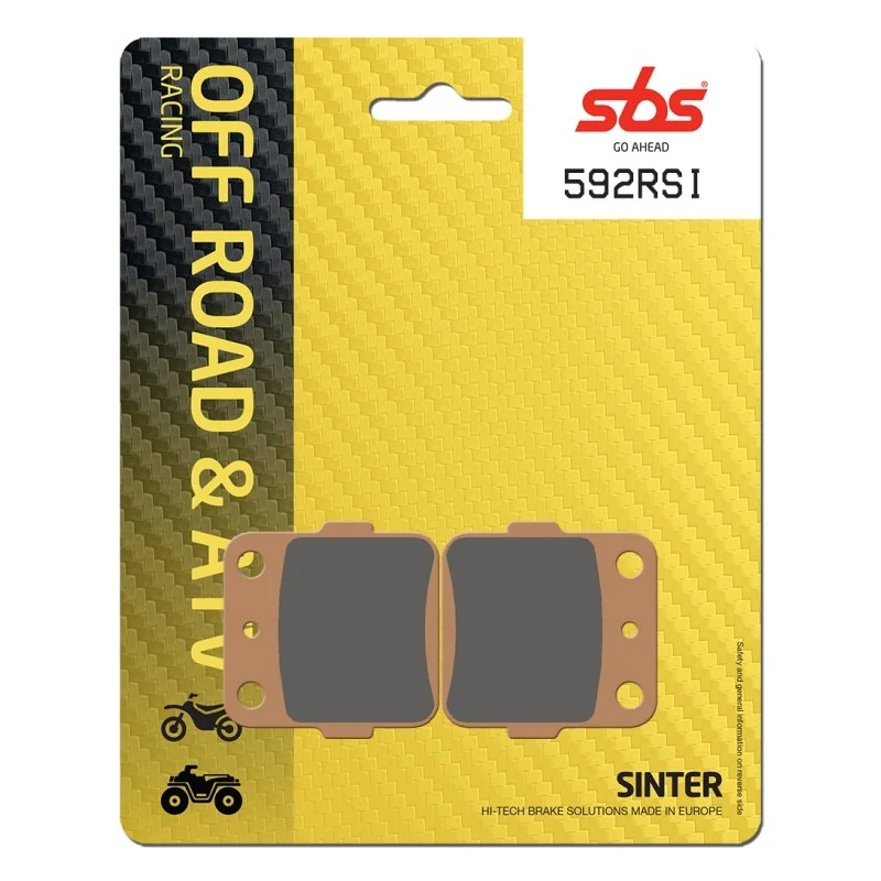 PASTILHAS TRAVÃO SINTETIZADA TRÁS SBS 592RSI