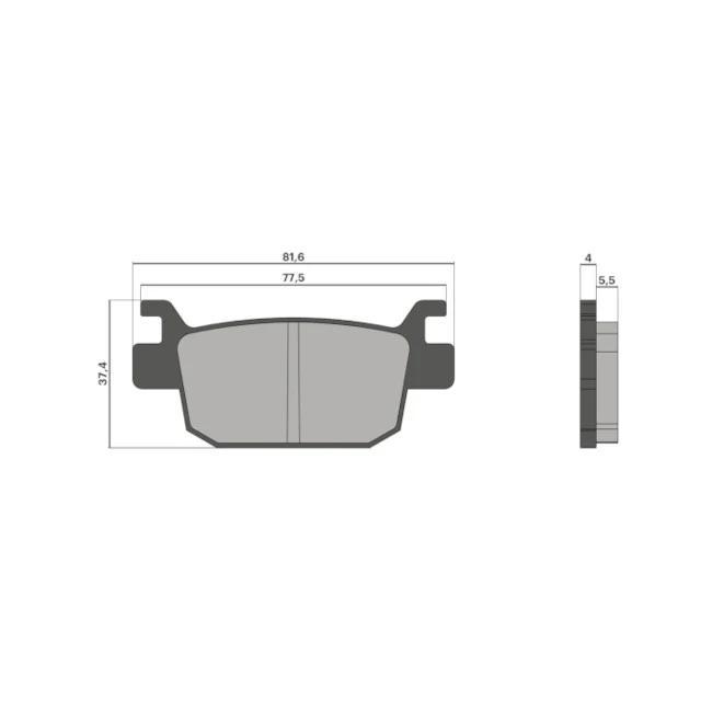 Pastilhas de travão traseiras Honda Forza/SH 125/150/300cc Malossi - orgânicas