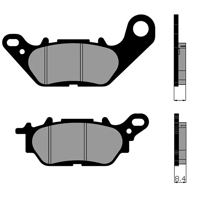 Pastilhas de travão traseiras Yamaha N-Max 125cc Race Polini - orgânicas