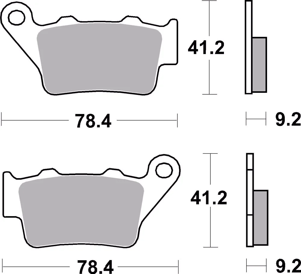 PASTILHAS DE TRAVÃO TRÁS BREMBO SINTERIZADAS 07BB02SD