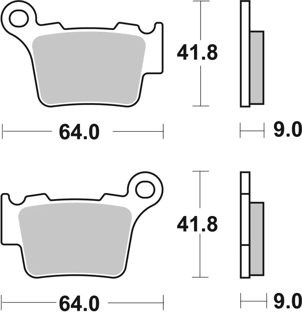 Pastilhas de Travão de Trás BREMBO Sinterizadas STARK VARG 23-26