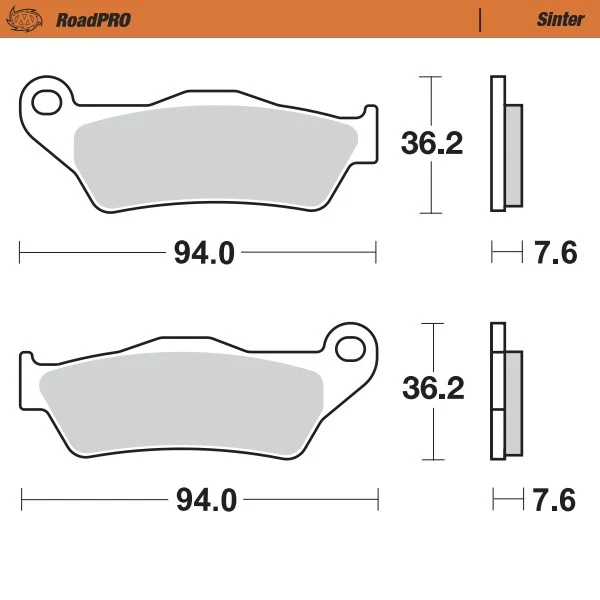 Pastilhas Travão Trás MOTO-MASTER ROADPRO SINTER DUCATI DesertX 937 23-25