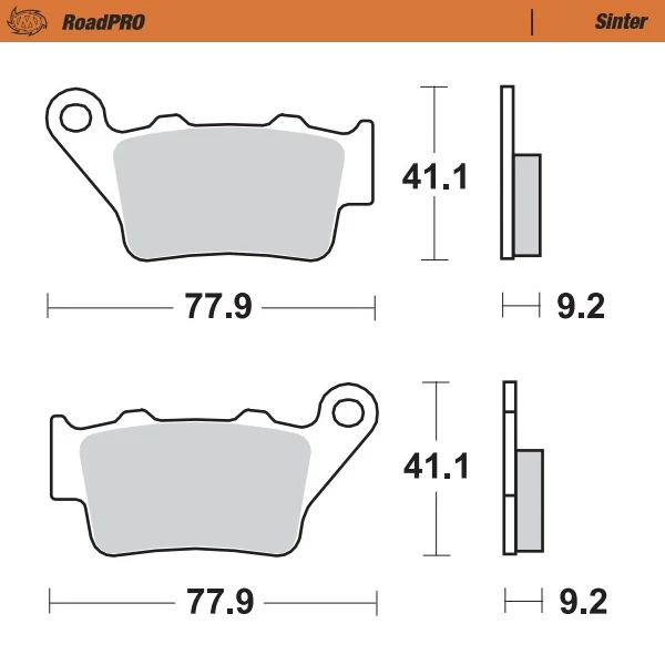 Pastilhas Travão Trás MOTO-MASTER ROADPRO SINTER BMW G 310 GS 16-25