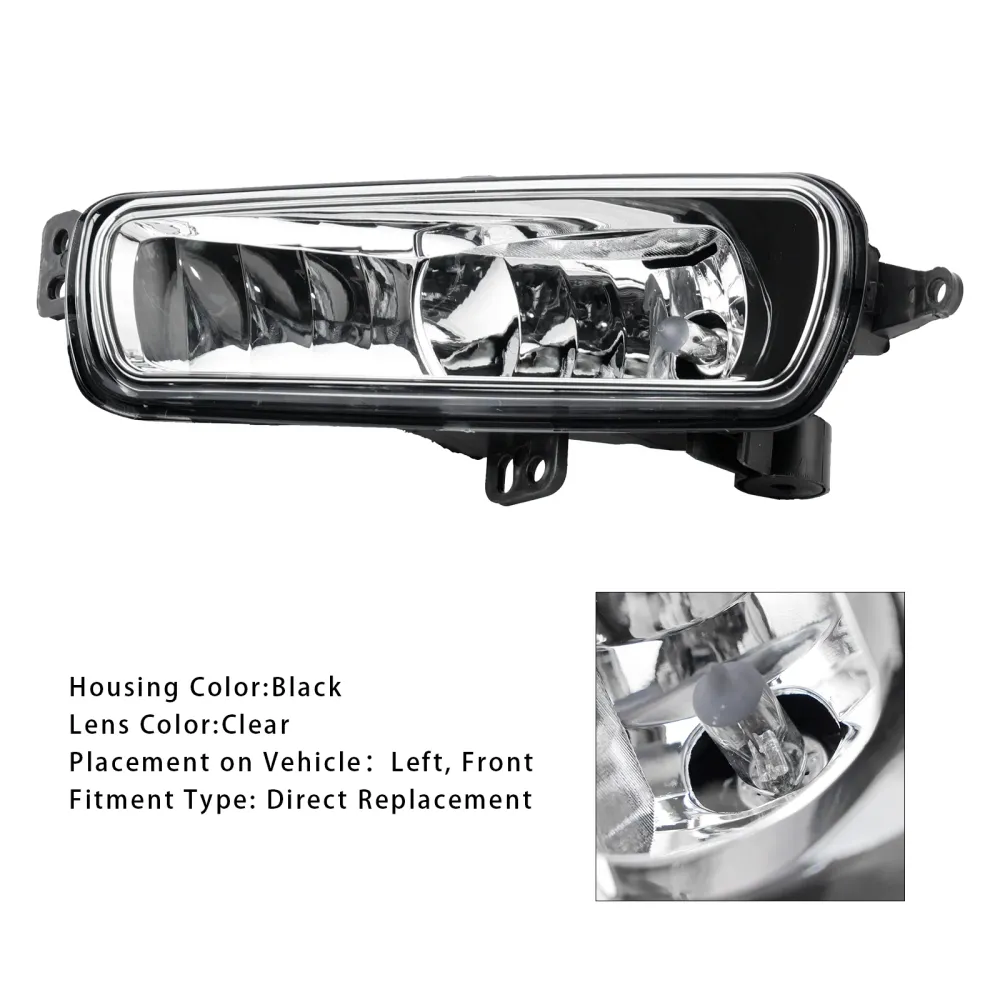 1 PCS Front esquerdo de nevoeiro lâmpadas de luz com lâmpadas para o Ford Transit Custom 2014-2023