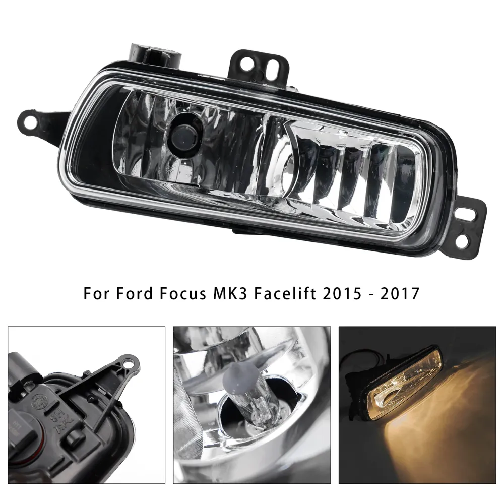 1 PCS Front esquerdo de nevoeiro lâmpadas de luz com lâmpadas para o Ford Transit Custom 2014-2023