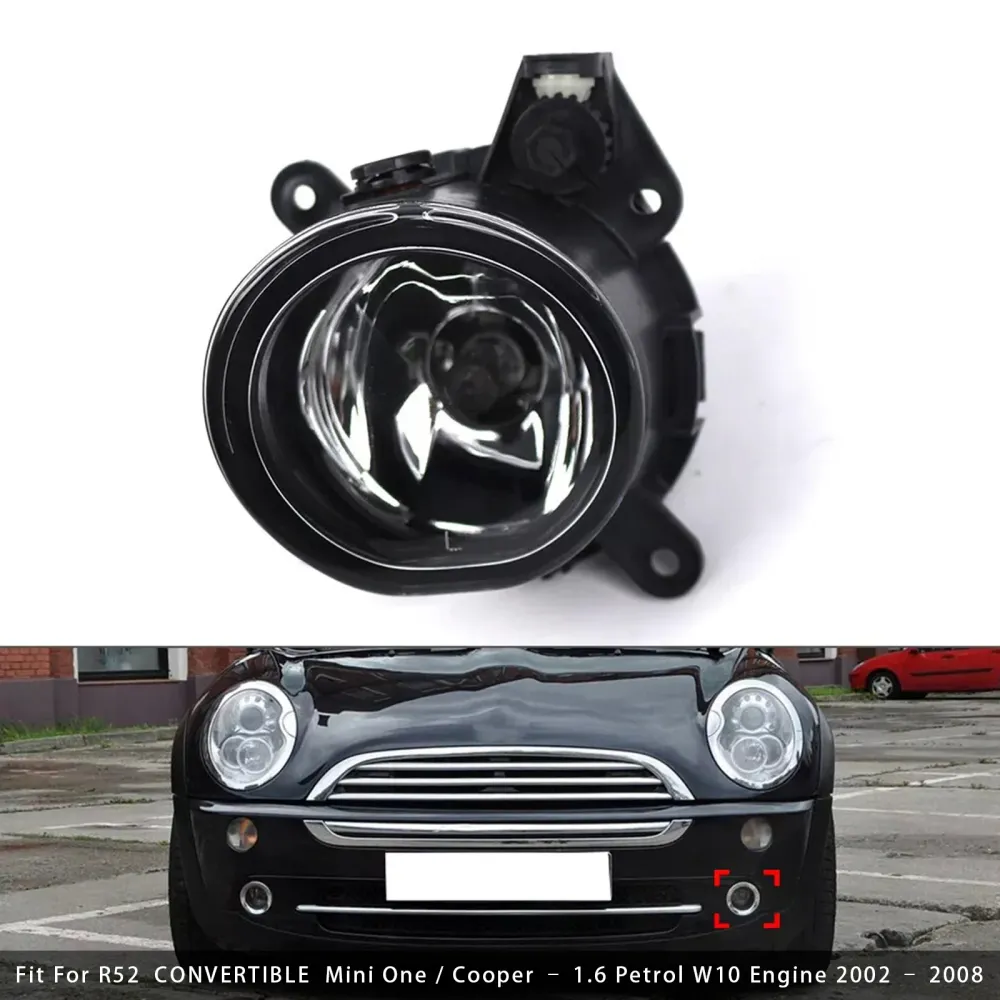 1 PCS para pára -choque dianteiro esquerdo da luz de nevoeiro para Mini Cooper One R50 R52 R53 63176925049