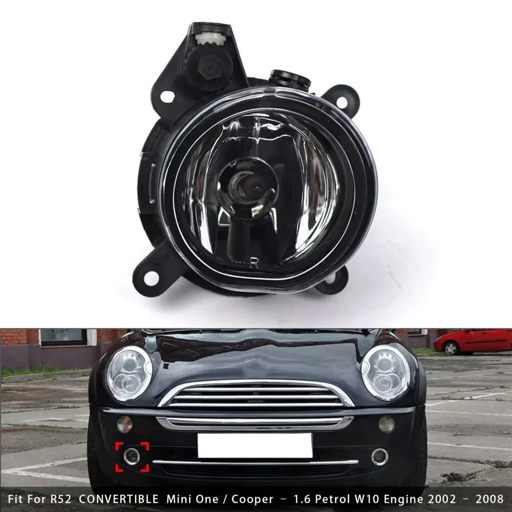 1 pcs para pára -choque dianteiro de nevoeiro direito para mini Cooper One R50 R52 R53 63176925050