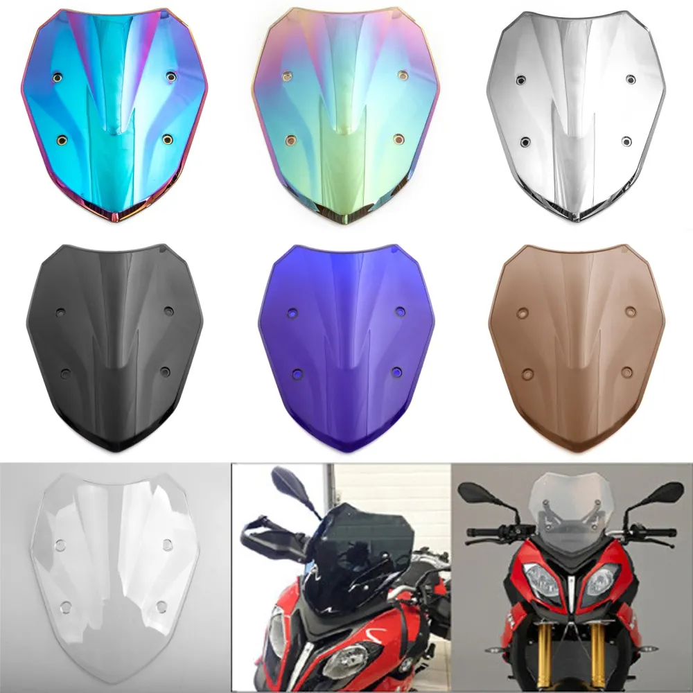 1 peç Motocicleta ABS Windscreen Windshield para BMW S1000XR 2014-2019 genérico