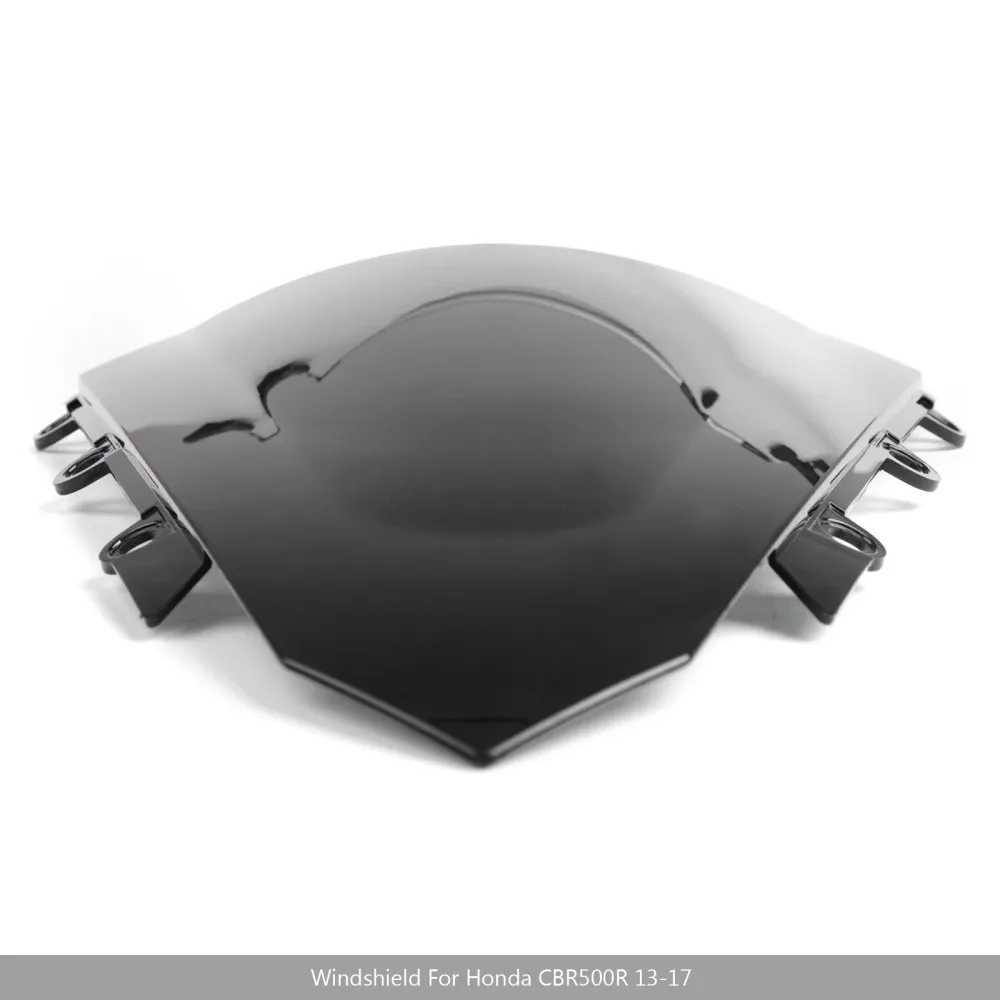 1 peç Motocicleta ABS Windshield para Honda CBR500R 2016-2018 Genérico