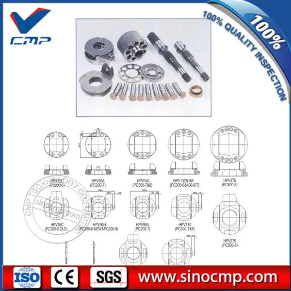 Peças da bomba hidráulica HPV140 para Komatsu PC300-7 PC300-8 PC350-7 PC350-8