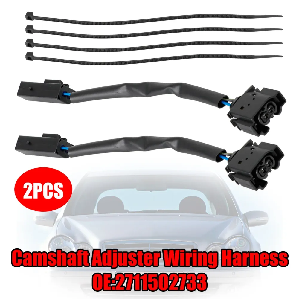 2 peças Mercedes C230 W203 Chicote elétrico do ajustador do eixo de comando M271 2711502733
