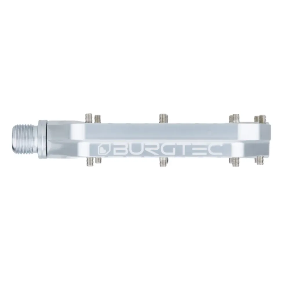 Pedais BURGTEC PENTHOUSE FLAT MK5 prateados