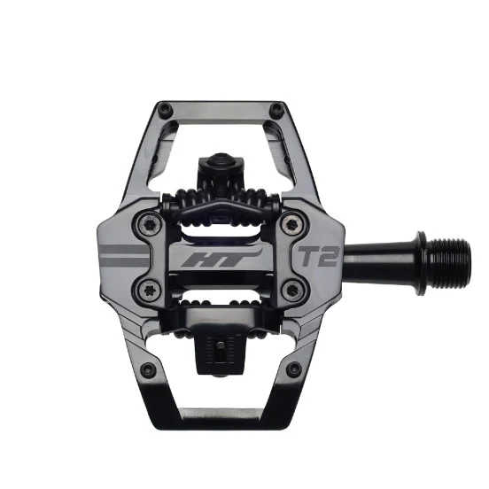 Pedais HT COMPONENTS EDNURO T2 Black Stealth